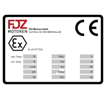 ATEX Schild ATEX Schild