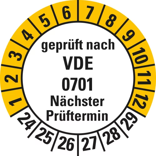 VDE Prüfplakette