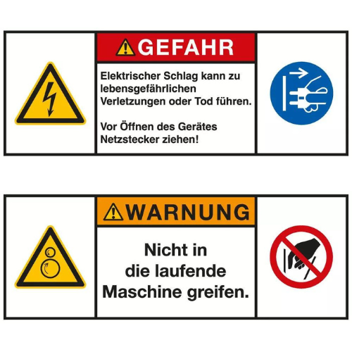 Die verschiedenen Arten von Sicherheitsschildern